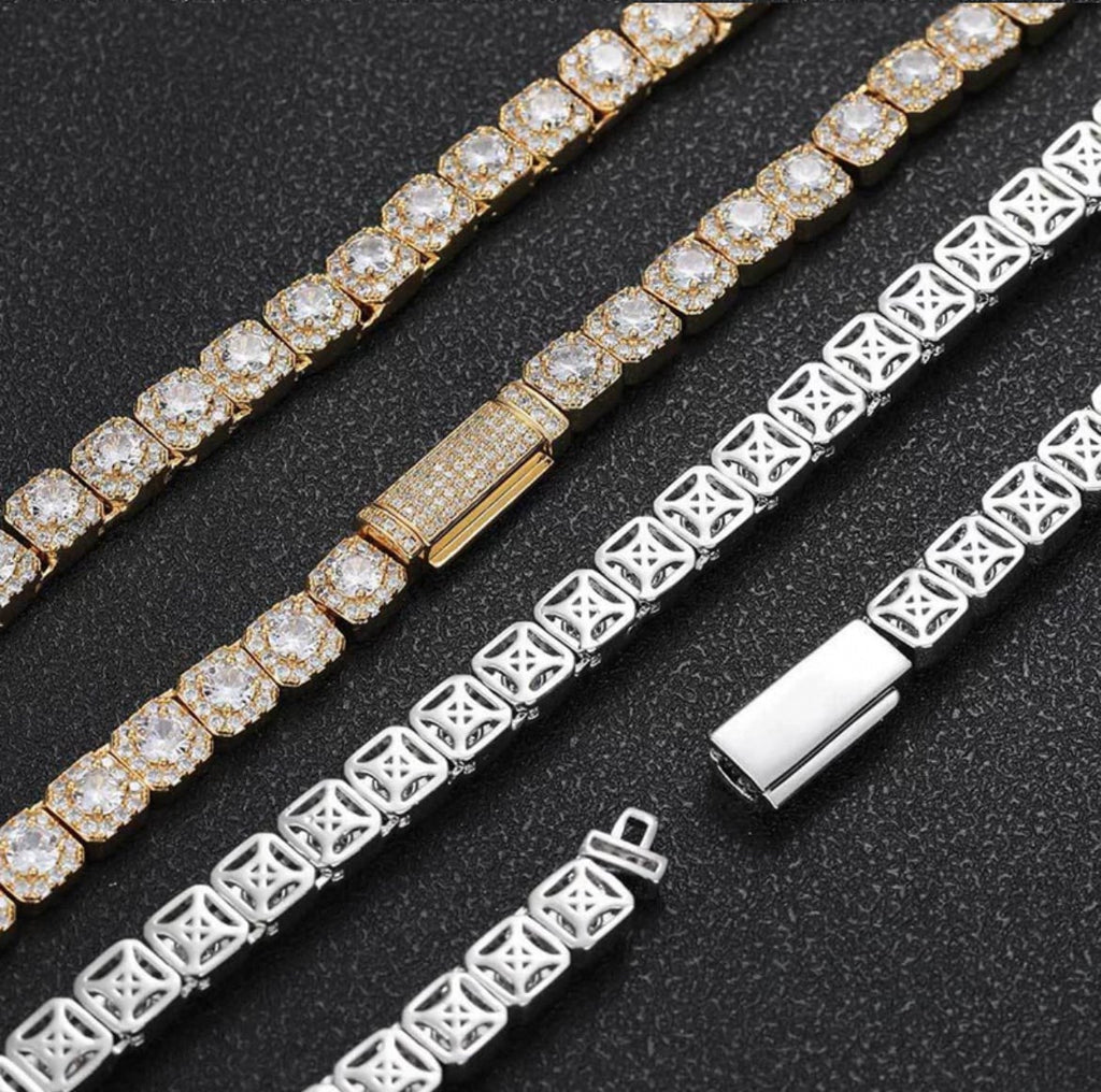 【grt33】Luxury SquareCut Bracelet (7mm)