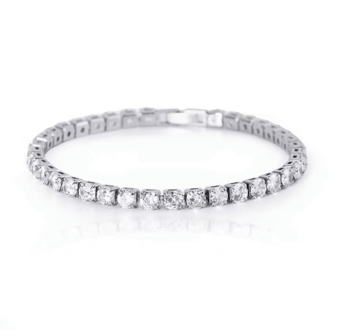 【grt03】Iced out Tennis Chain Bracelet