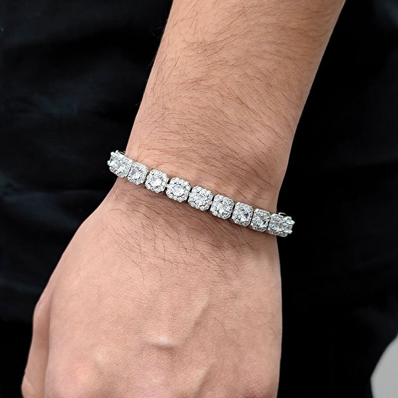 【grt33】Luxury SquareCut Bracelet (7mm)