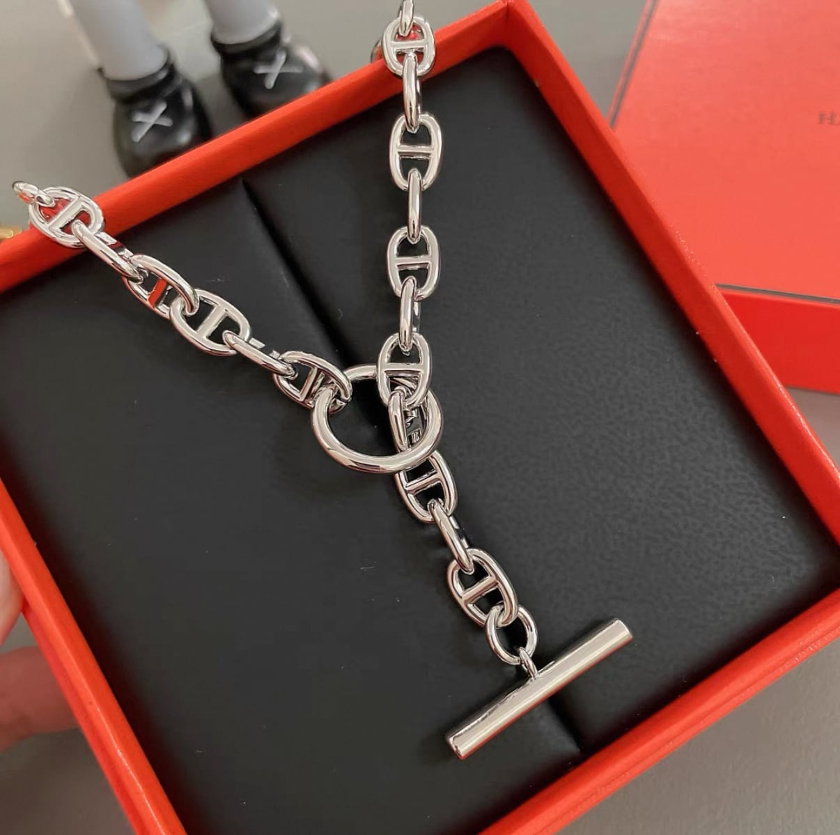 【grt40】Anchor Chain Necklace
