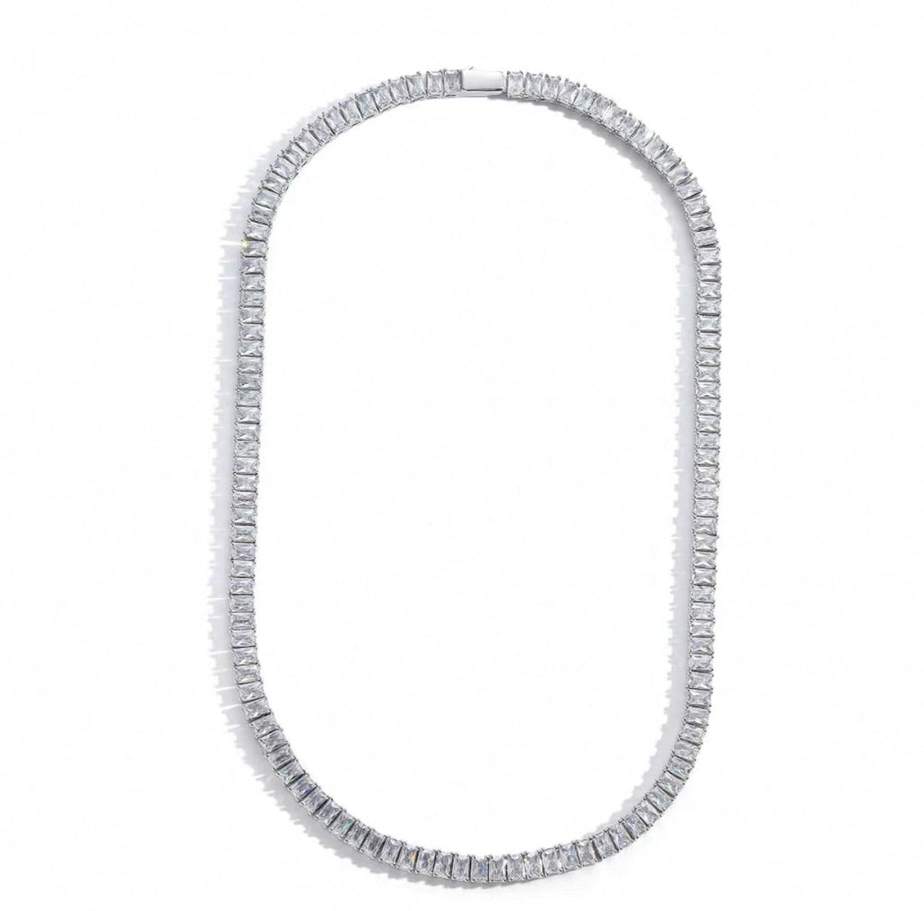 【grt50】Baguette Chain Necklace