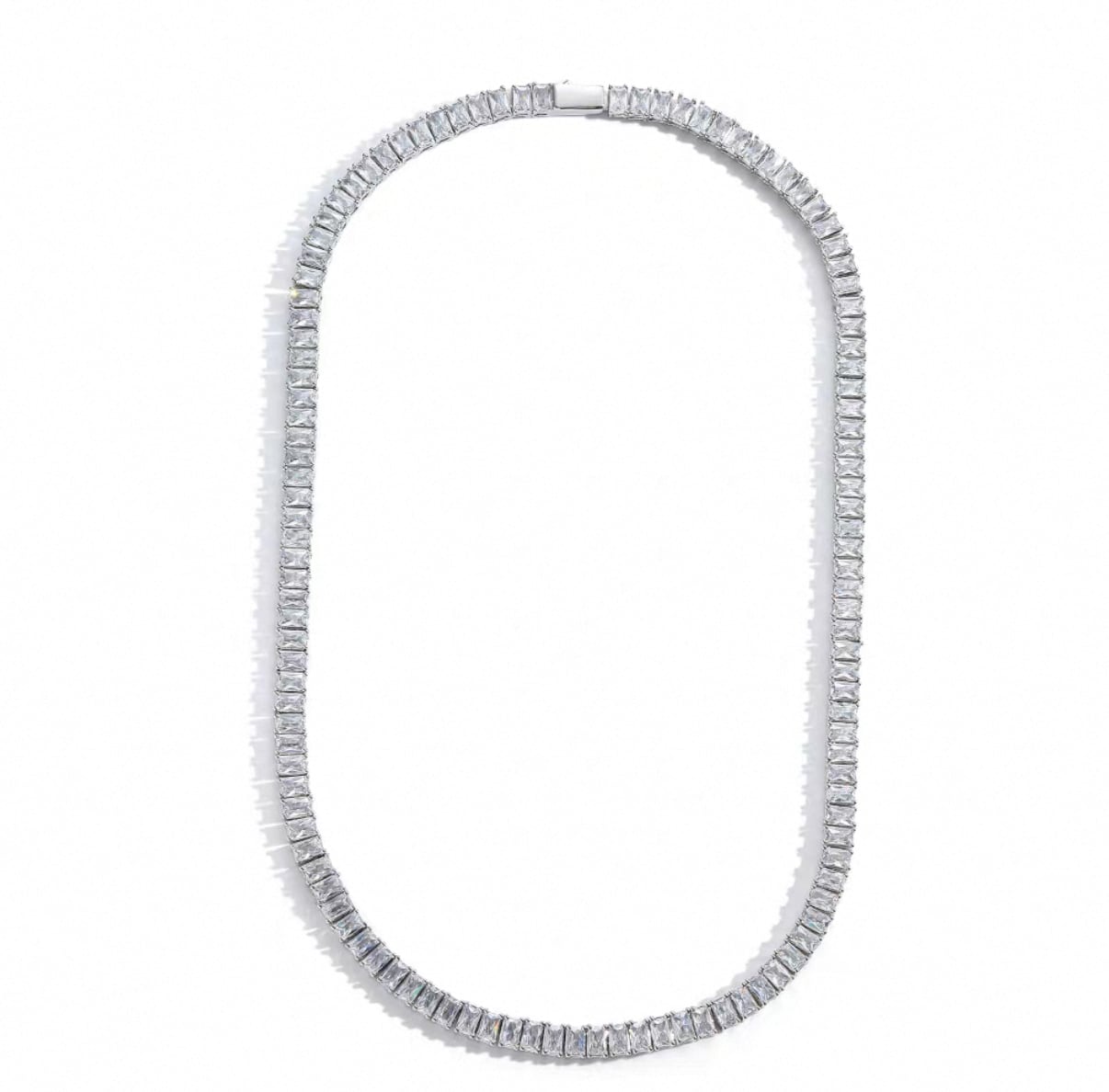 【grt50】Baguette Chain Necklace