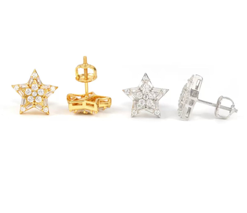 【grt17】Moissanite Star Pierce