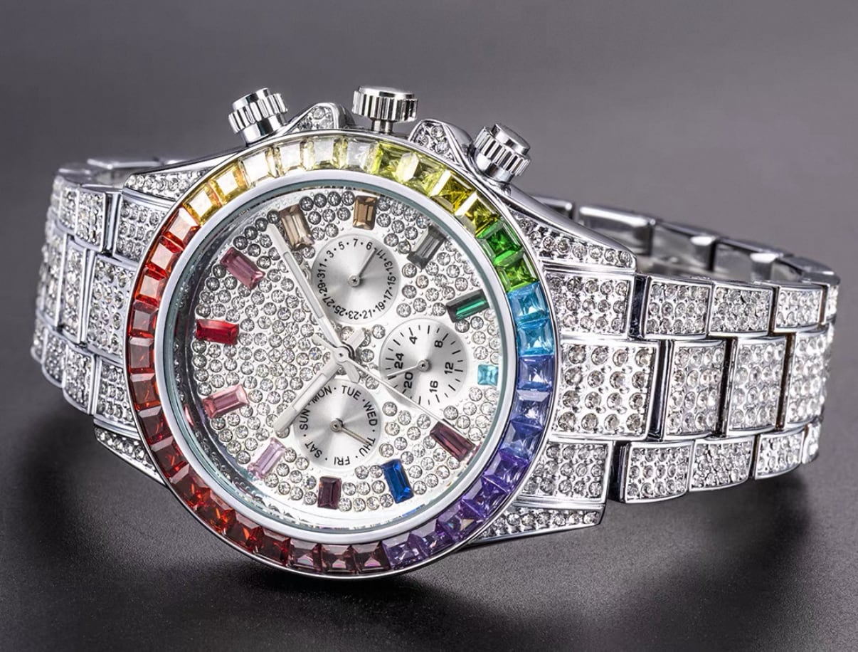 【grt61】Imperium Rainbow Jewel Watch