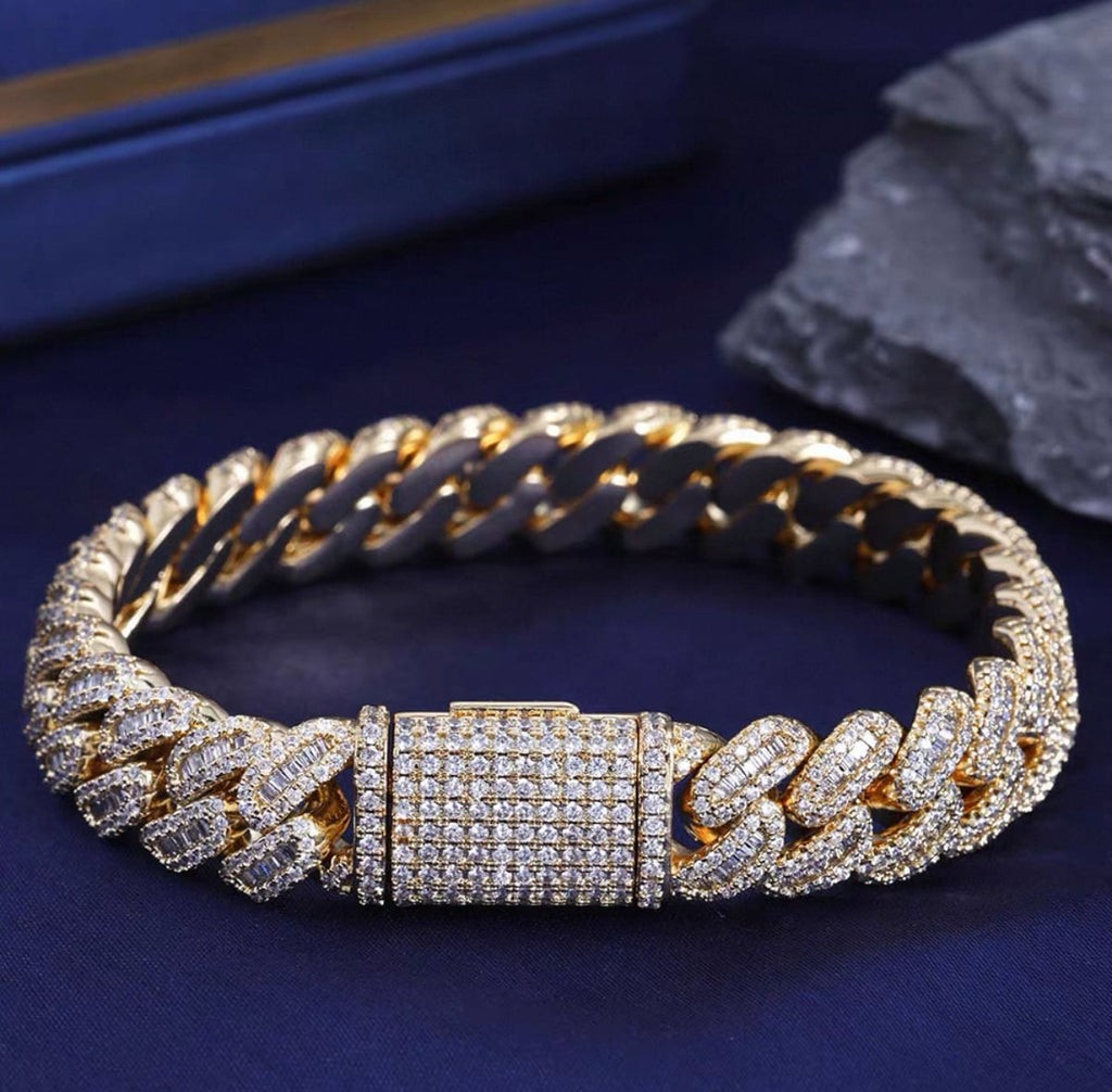 【grt58】Miami Cuban Chain Bracelet(12mm)