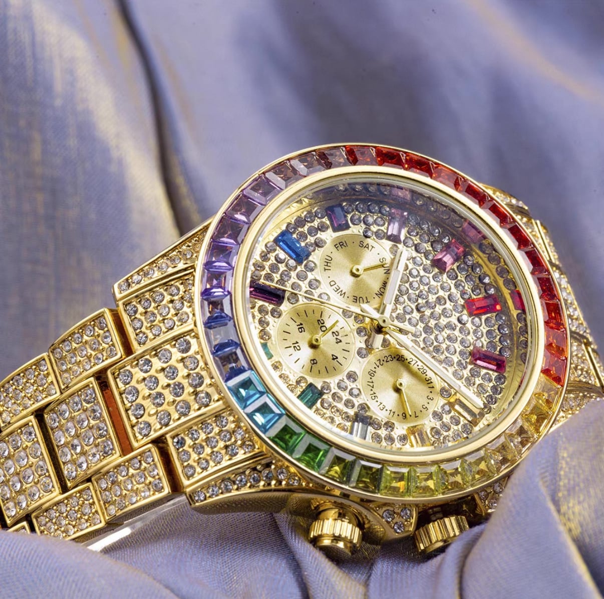 【grt61】Imperium Rainbow Jewel Watch