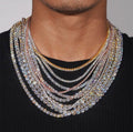 【grt23】Moissanite Tennis Chain Necklace (3mm）