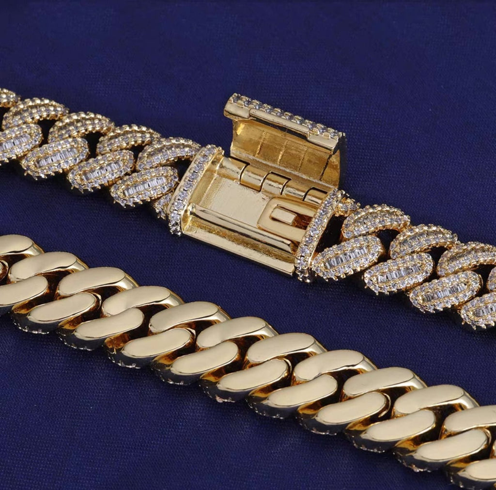【grt58】Miami Cuban Chain Bracelet(12mm)