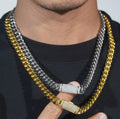 【grt32】Iced Out Moissanite Cuban Necklace (8mm)