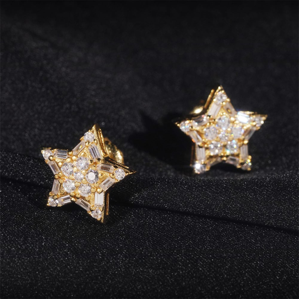 【grt17】Moissanite Star Pierce