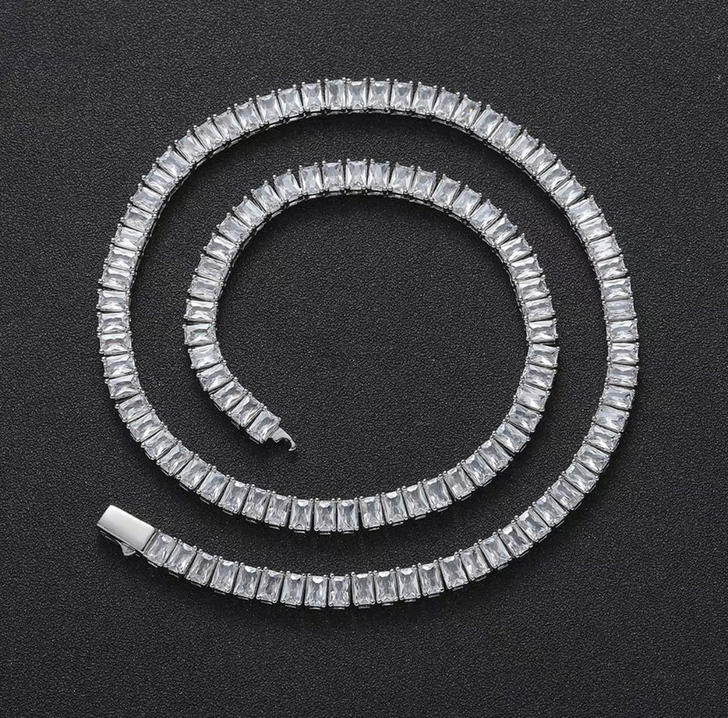 【grt50】Baguette Chain Necklace