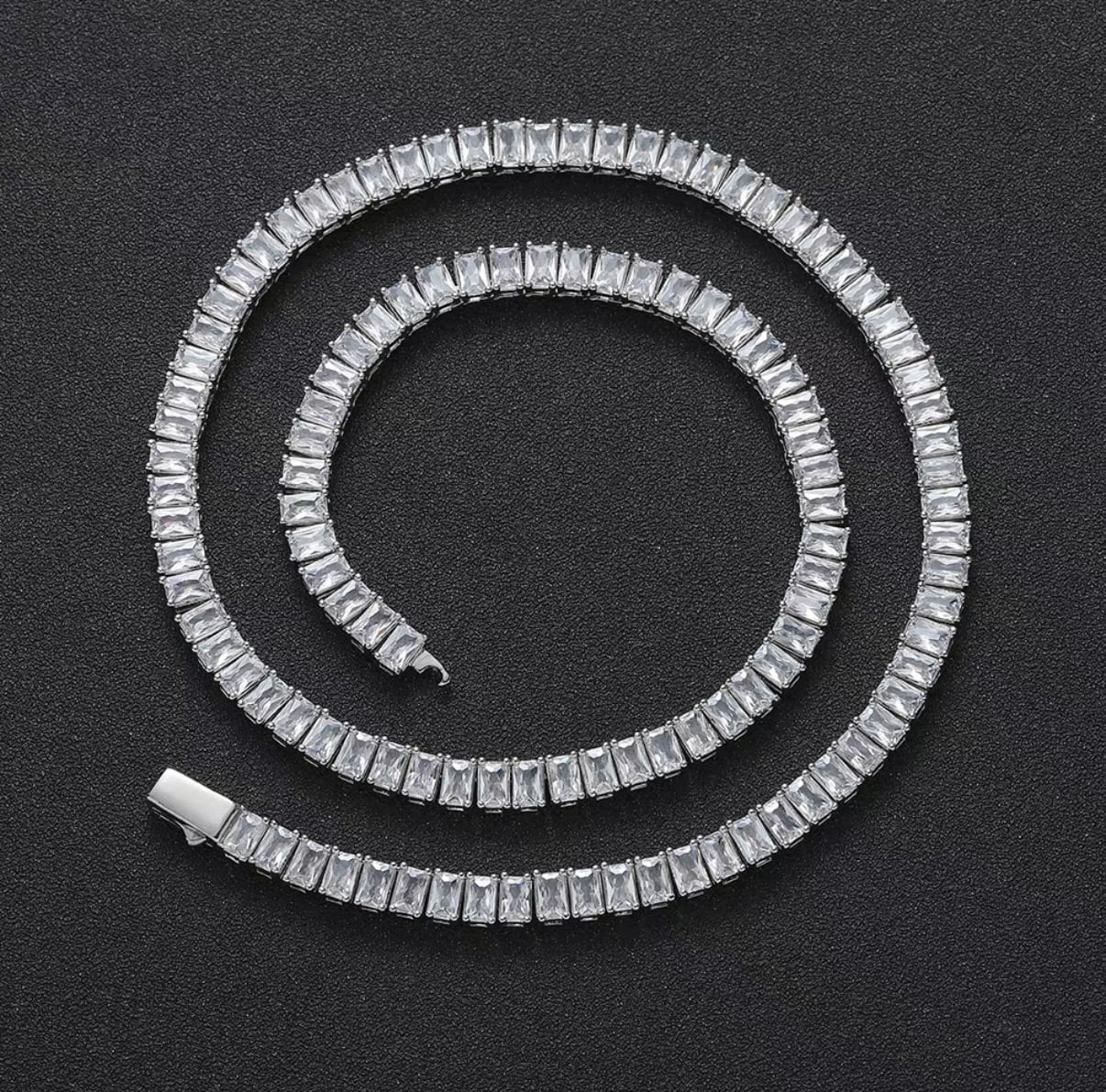 【grt50】Baguette Chain Necklace