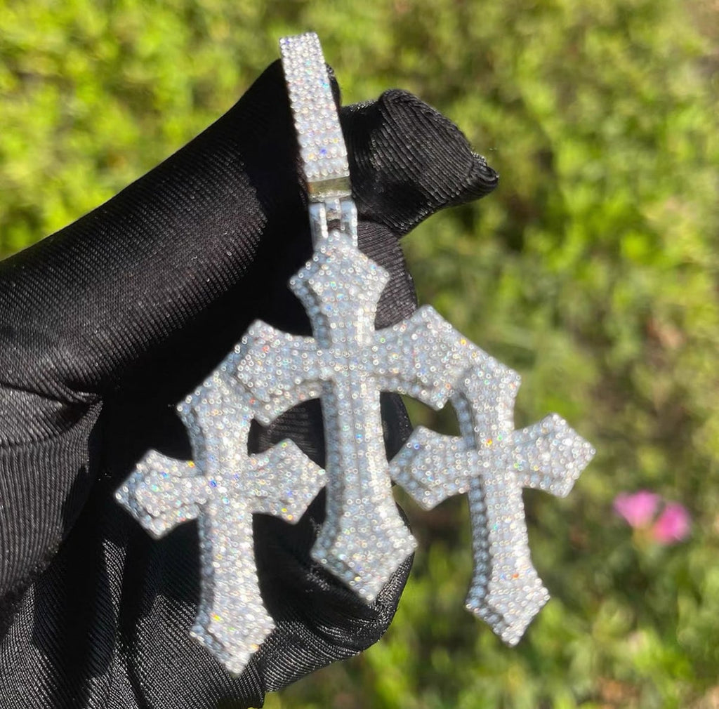【grt54】Triple Luxury Cross Necklace