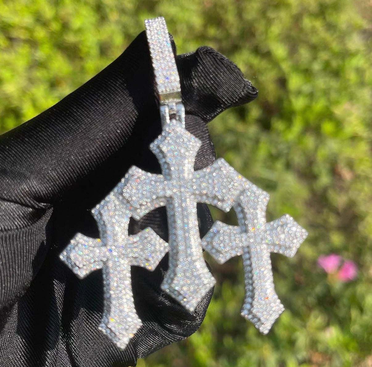 【grt54】Triple Luxury Cross Necklace