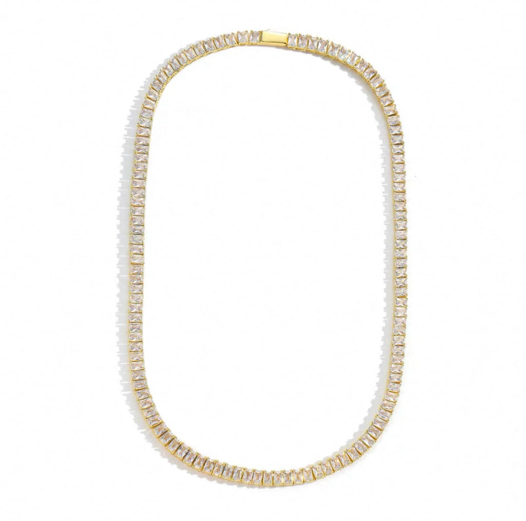 【grt50】Baguette Chain Necklace