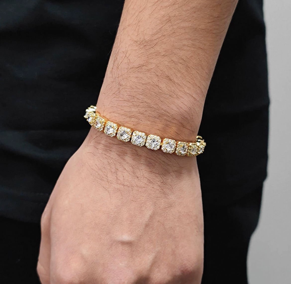 【grt33】Luxury SquareCut Bracelet (7mm)