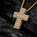 【grt11】Zirconia Cross Necklace