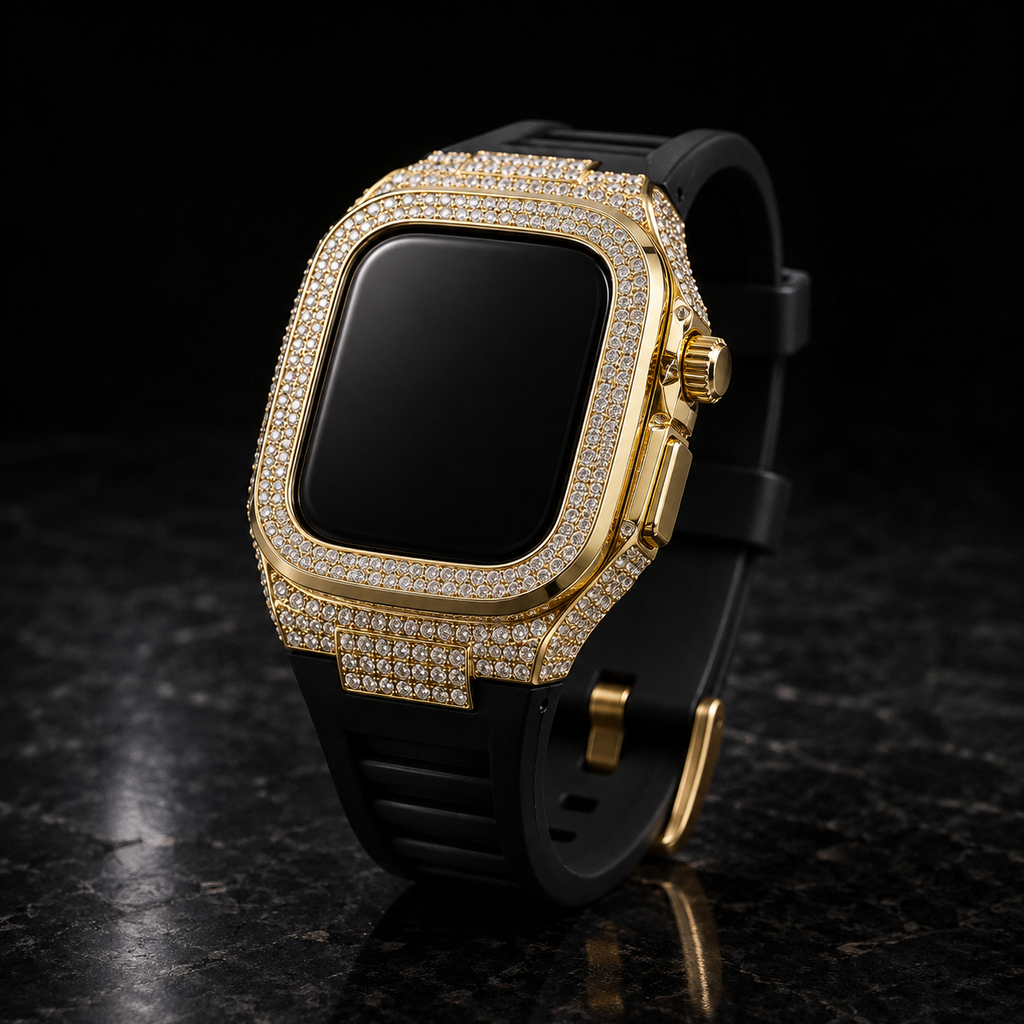 【grt07】Iced Out Apple Watch Case
