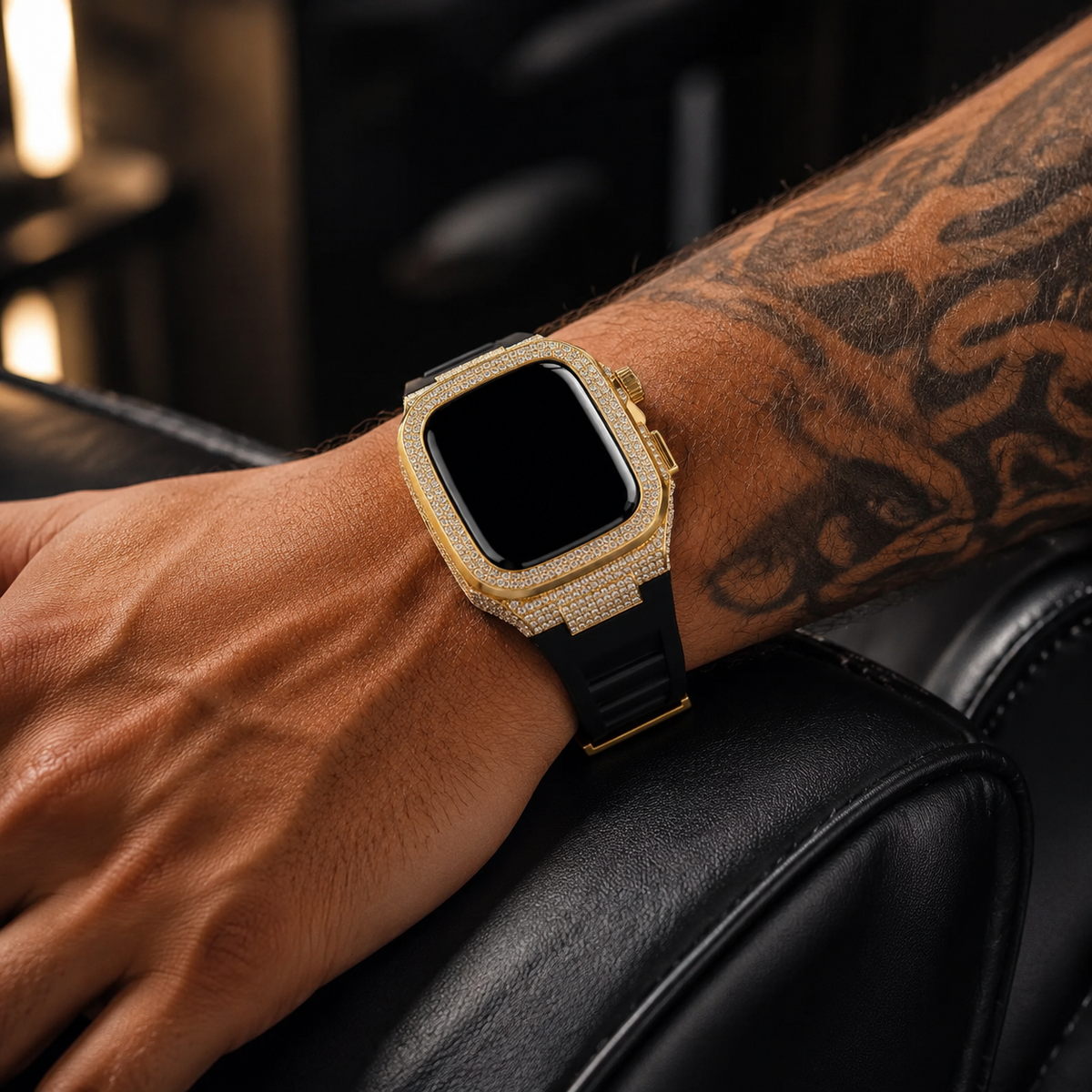 【grt07】Iced Out Apple Watch Case