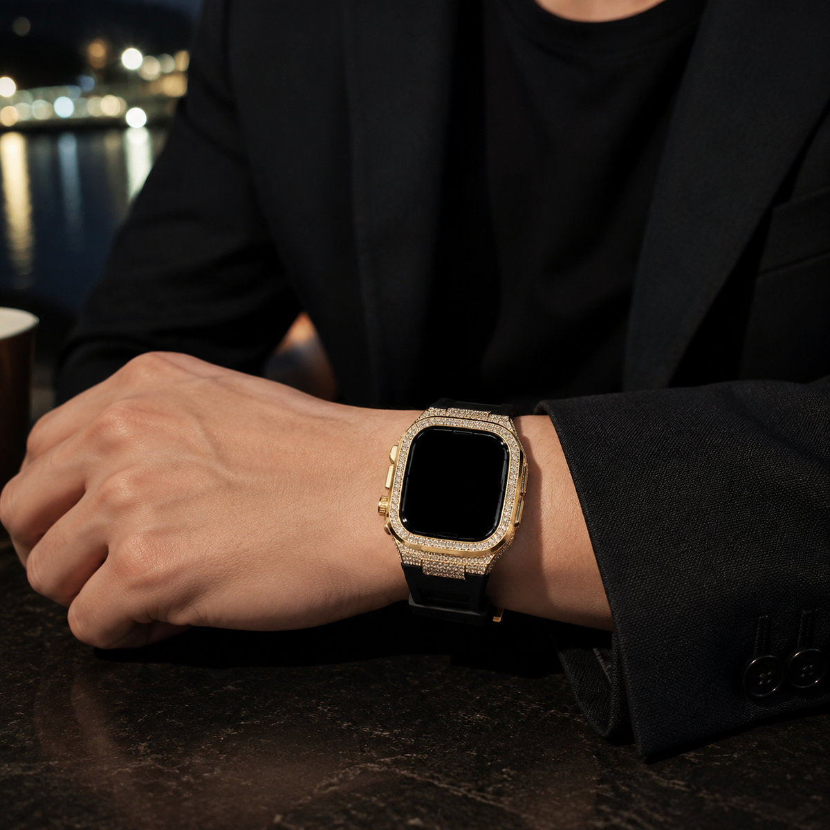 【grt07】Iced Out Apple Watch Case