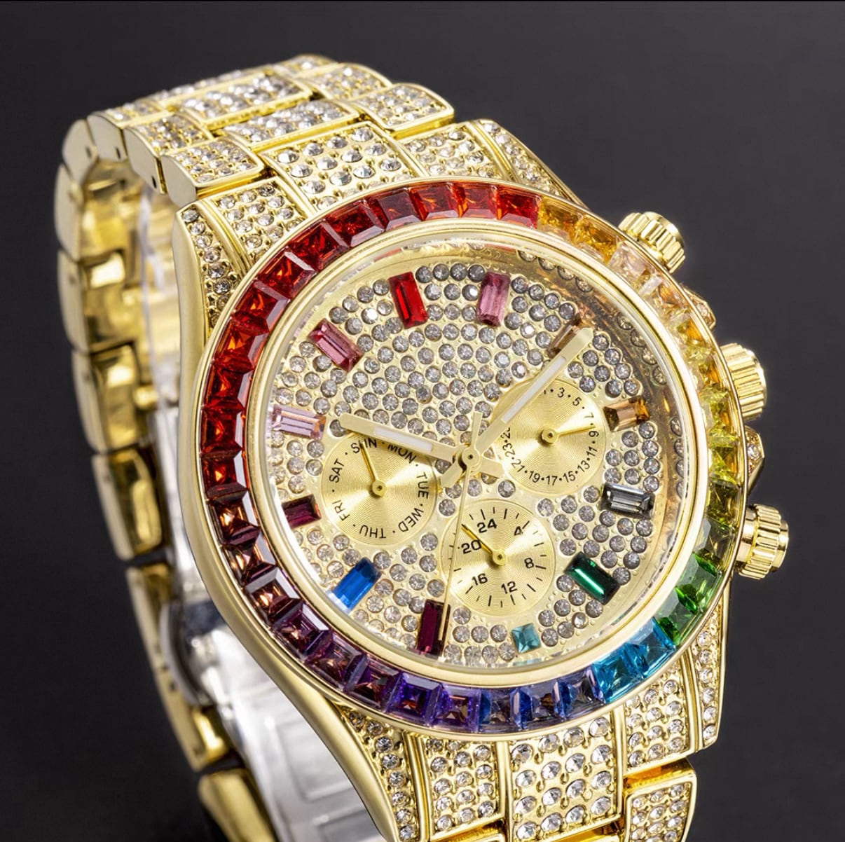 【grt61】Imperium Rainbow Jewel Watch