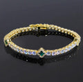 【grt44】Clover Tennis Chain Bracelet