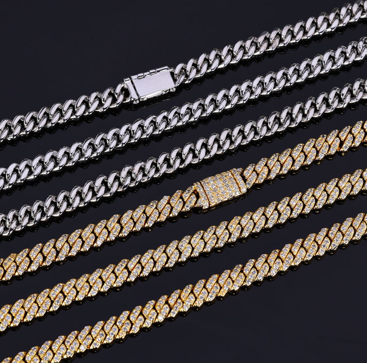 【grt36】Prong Chain Necklace (6mm)
