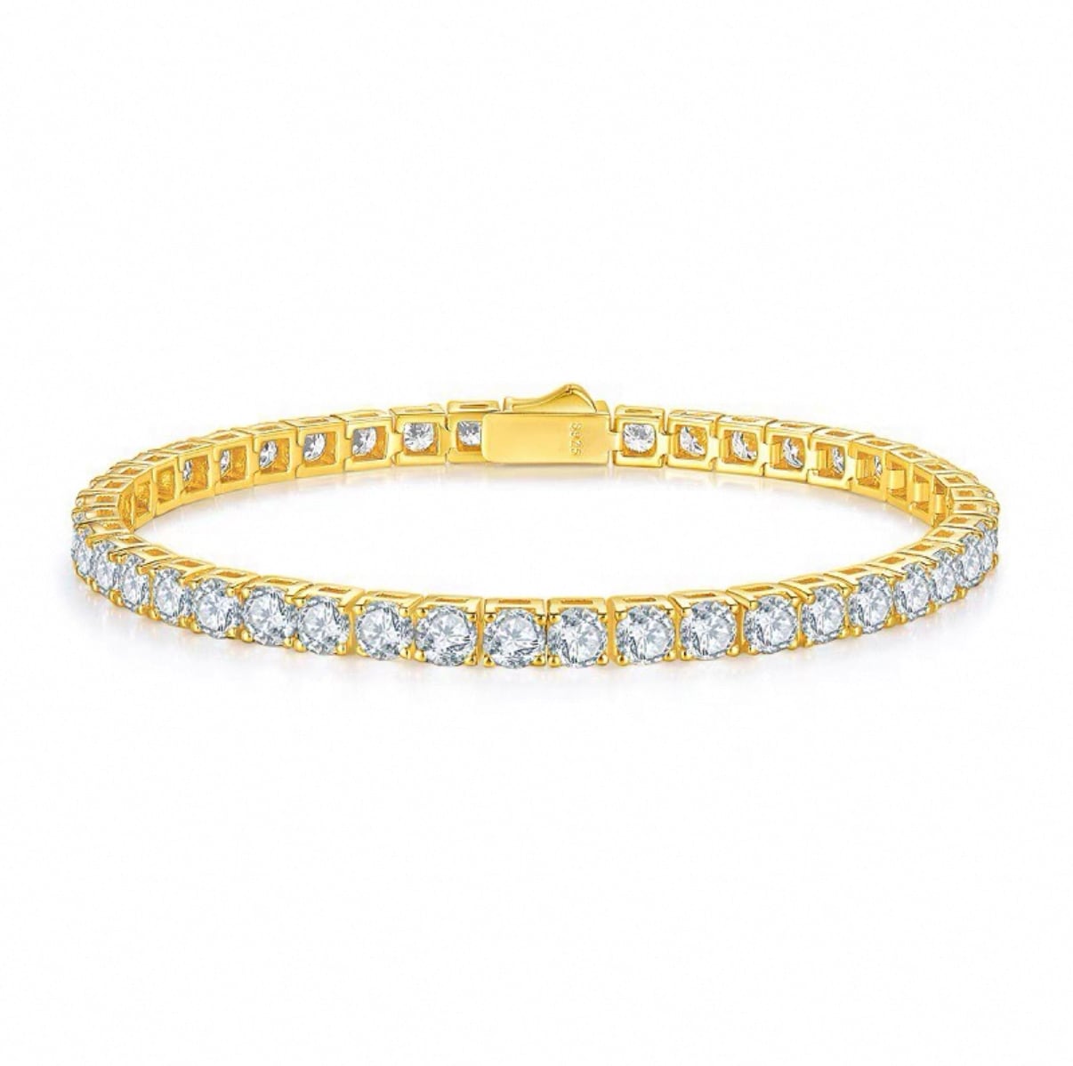 【grt55】Moissanite Tennis Chain Bracelet(3mm)