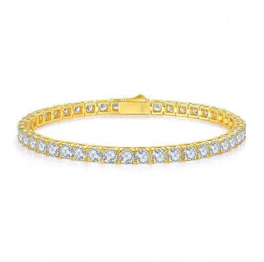 【grt55】Moissanite Tennis Chain Bracelet(3mm)