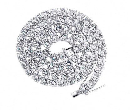 【grt23】Moissanite Tennis Chain Necklace (3mm）