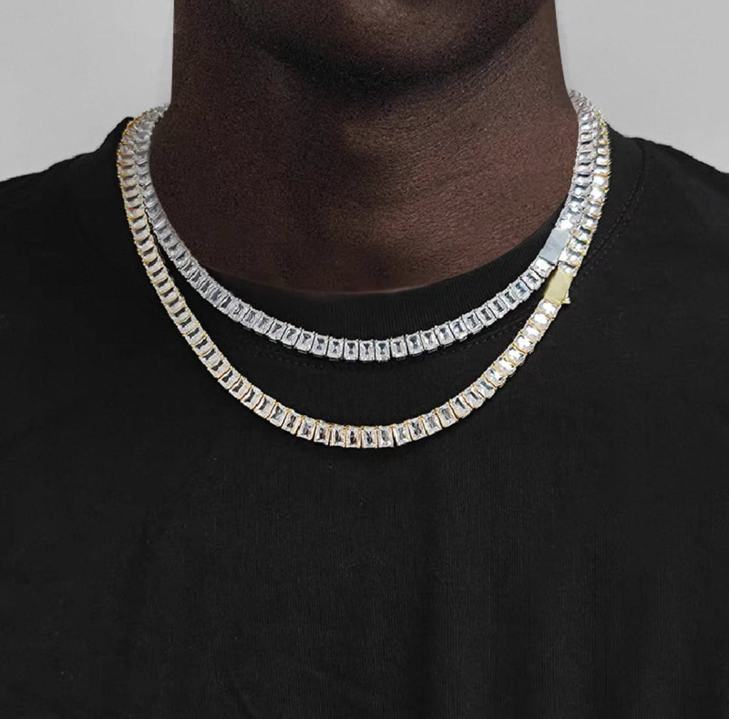 【grt50】Baguette Chain Necklace
