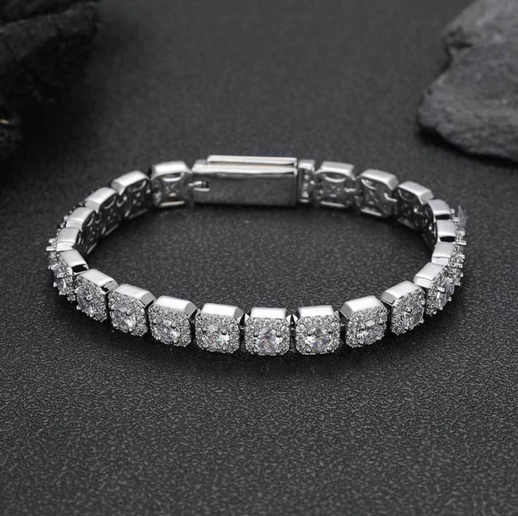 【grt33】Luxury SquareCut Bracelet (7mm)