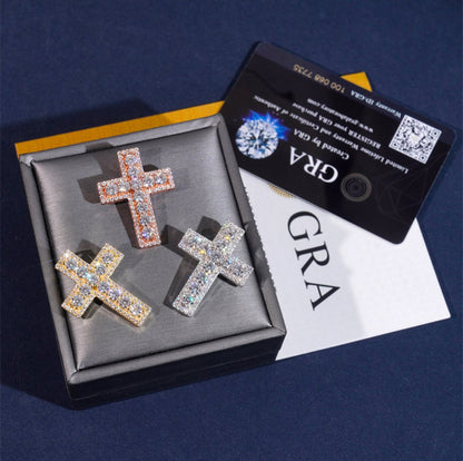 【grt15】Luxury Moissanite Cross Pendant
