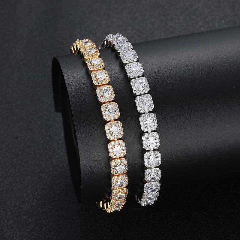 【grt33】Luxury SquareCut Bracelet (7mm)